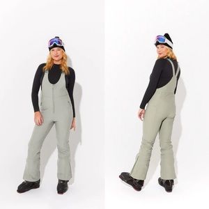 Halfdays Isabel Soft Shell Bibs in Sage Green